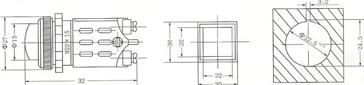 YD11系列信号灯的外形控制