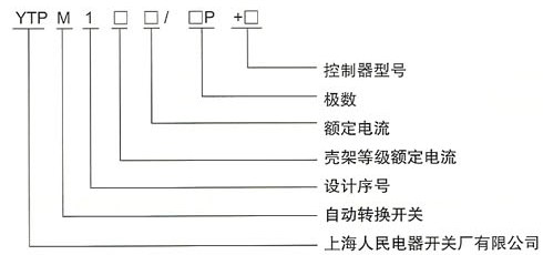 YTPM1双电源自动切换开关的型号及含义