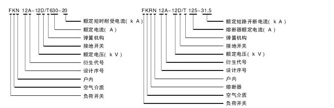FKN12-12隔離開關型號含義說明