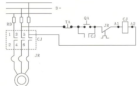 CJ20系列交流接触器的接线图