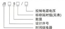 JS11S、JS14S数显时间继电器的型号及含义