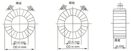 SR系列电流互感器的外型尺寸